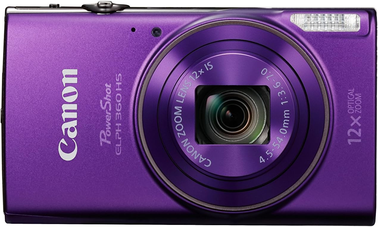 Canon PowerShot ELPH 360 Digital Camera w/ 12x Optical Zoom and Image Stabilization - Wi-Fi & NFC Enabled