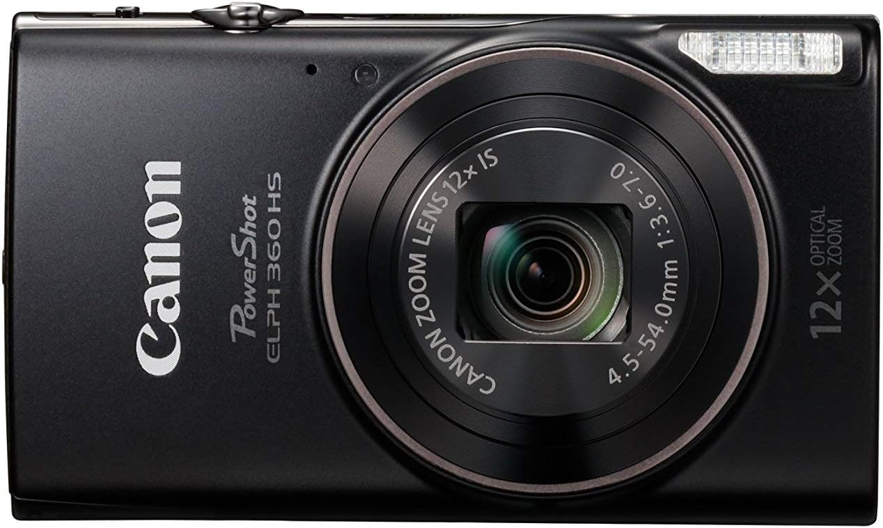 Canon PowerShot ELPH 360 Digital Camera w/ 12x Optical Zoom and Image Stabilization - Wi-Fi & NFC Enabled